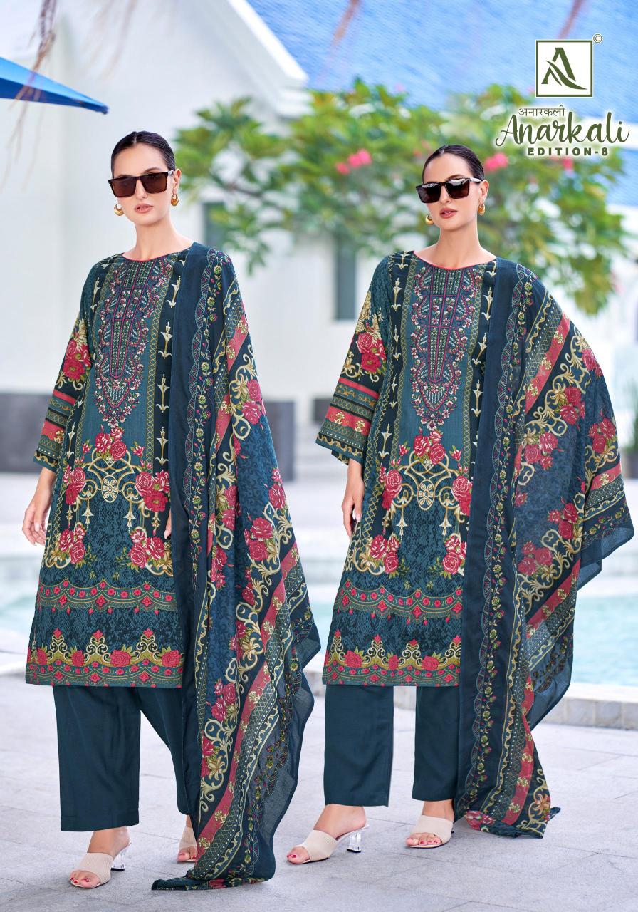 Alok Anarkali Vol 8 catalog designer dress material in surat