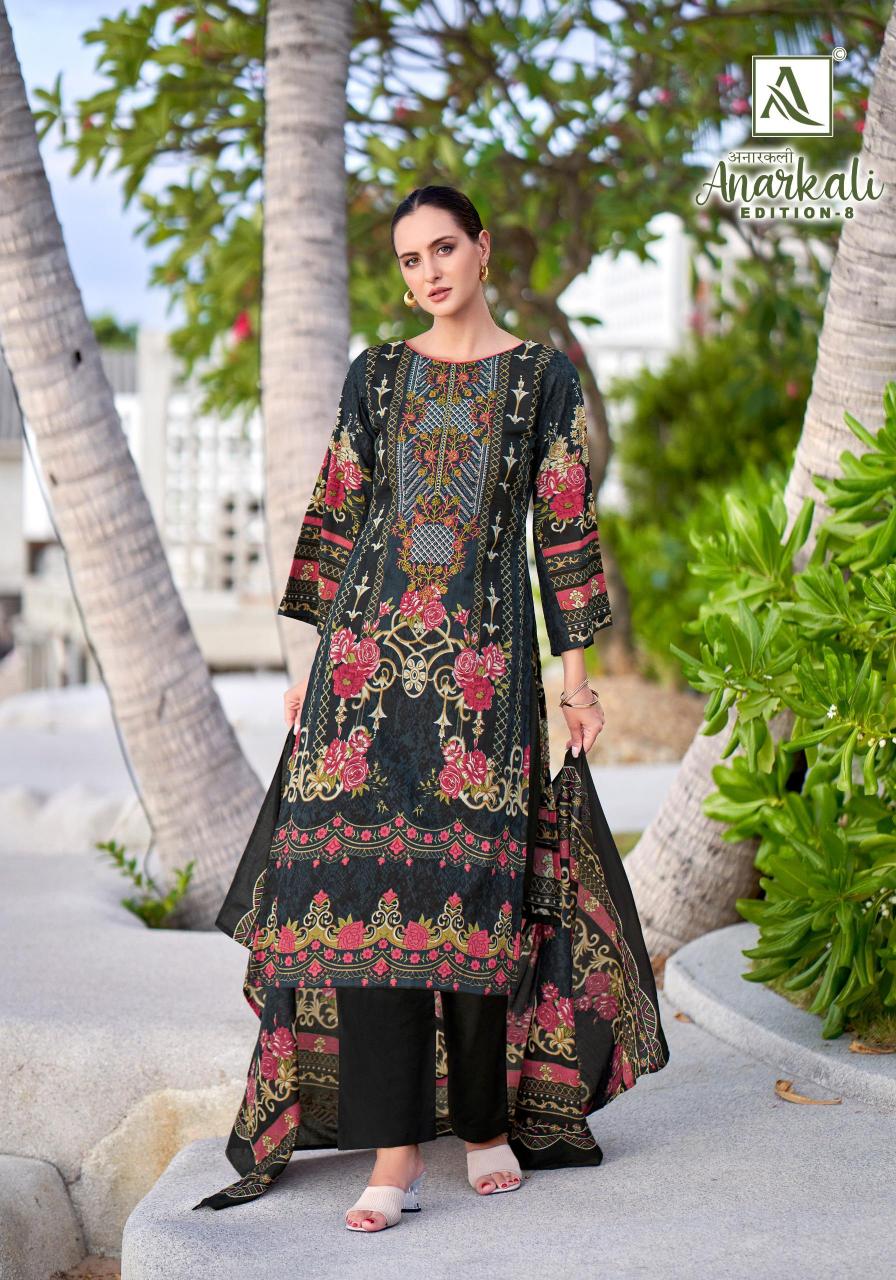Alok Anarkali Vol 8 catalog designer dress material in surat