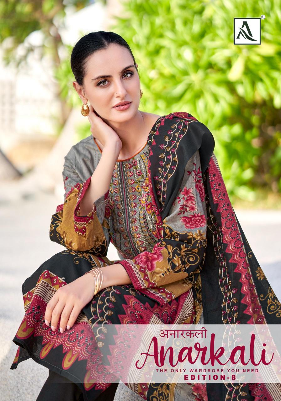 Alok Anarkali Vol 8 catalog designer dress material in surat