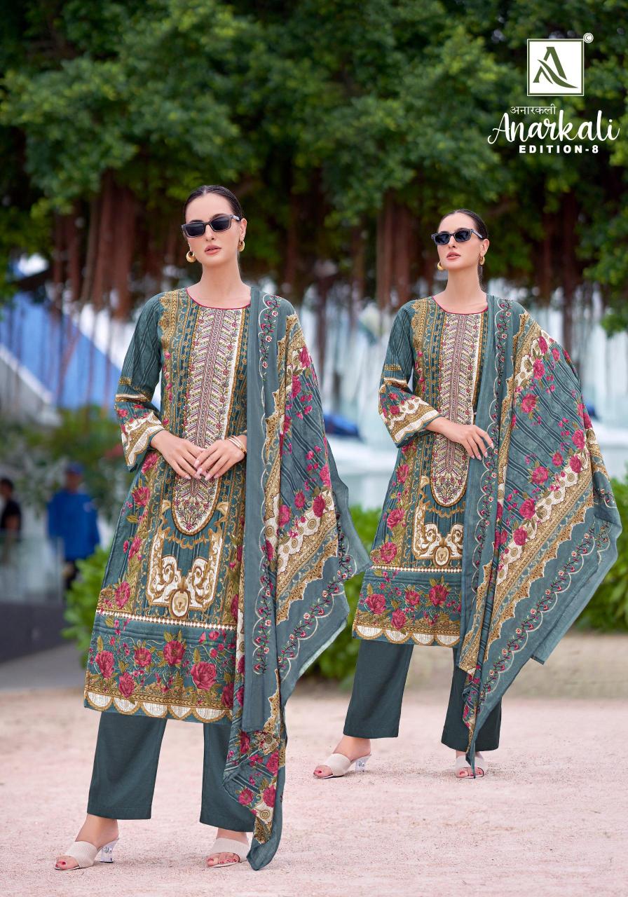 Alok Anarkali Vol 8 catalog designer dress material in surat