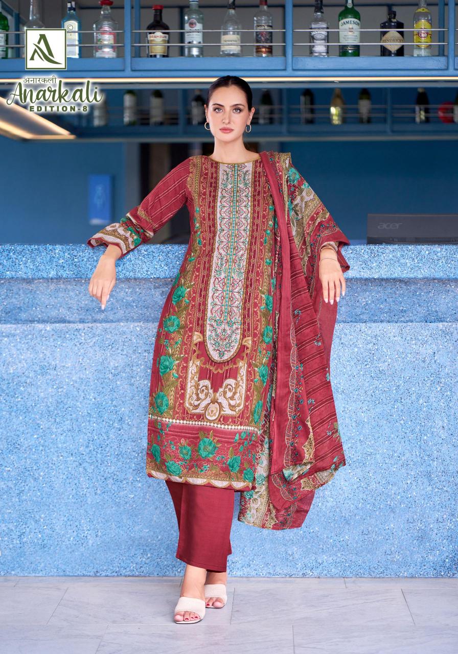 Alok Anarkali Vol 8 catalog designer dress material in surat
