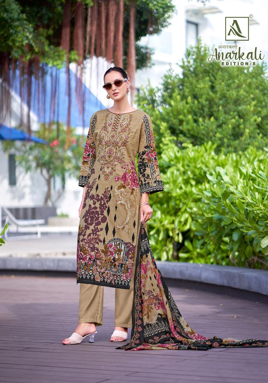 Alok Anarkali Vol 8 catalog designer dress material in surat