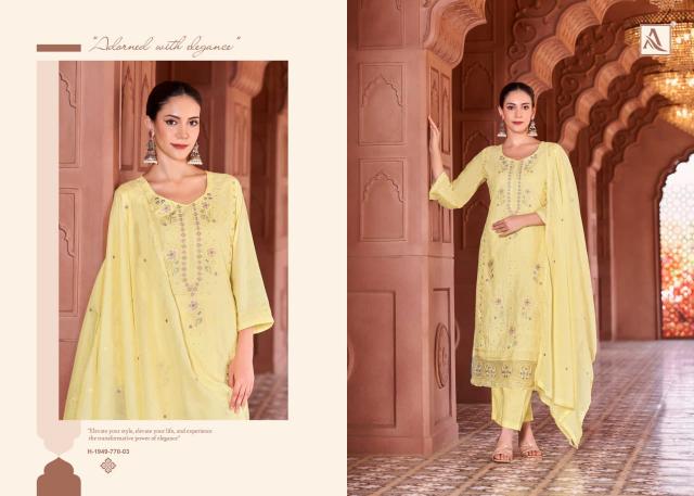 Alok Green Omre catalog buy wholesale dress materials in surat 