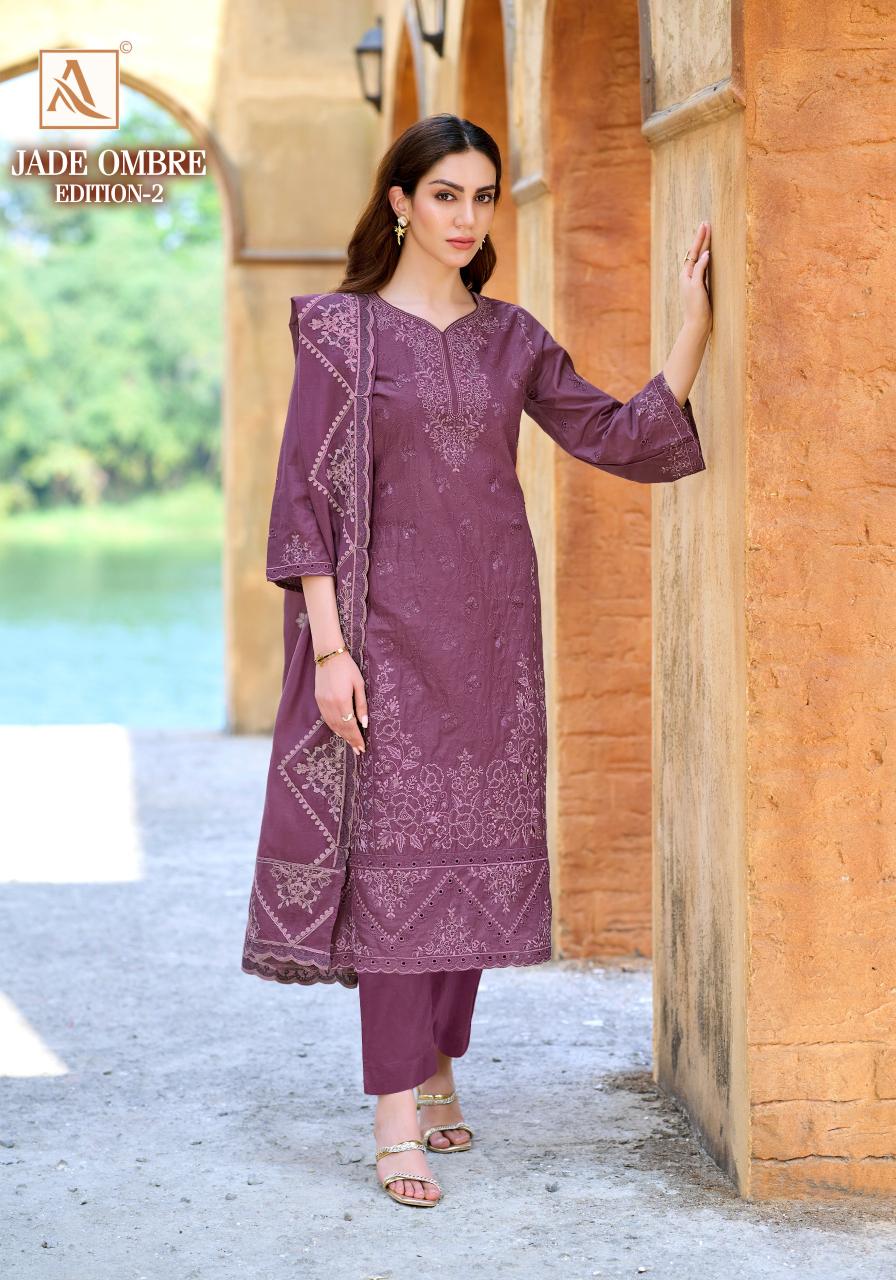 Alok Jade Ombre vol 2 catalog surat dress material market