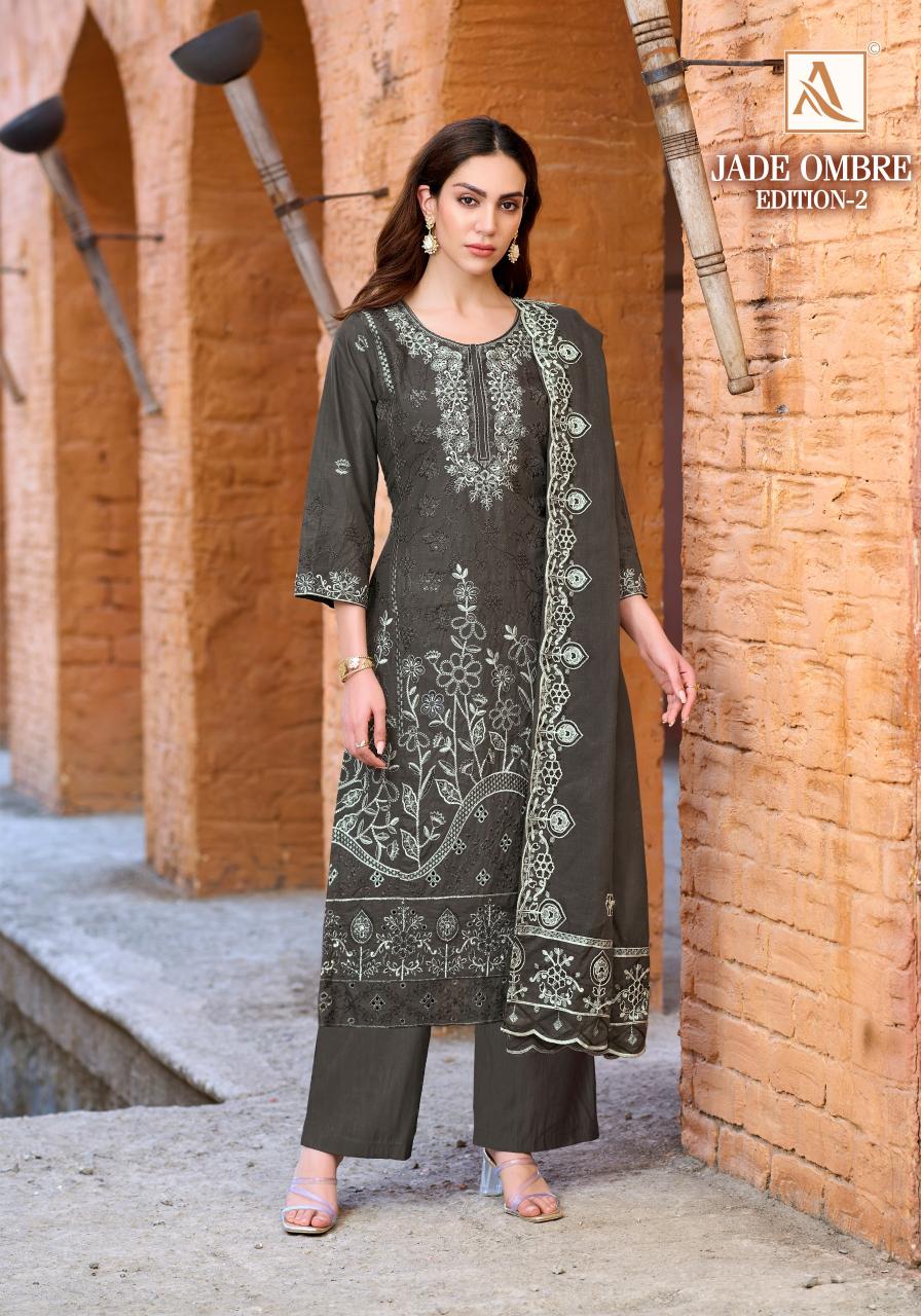 Alok Jade Ombre vol 2 catalog surat dress material market