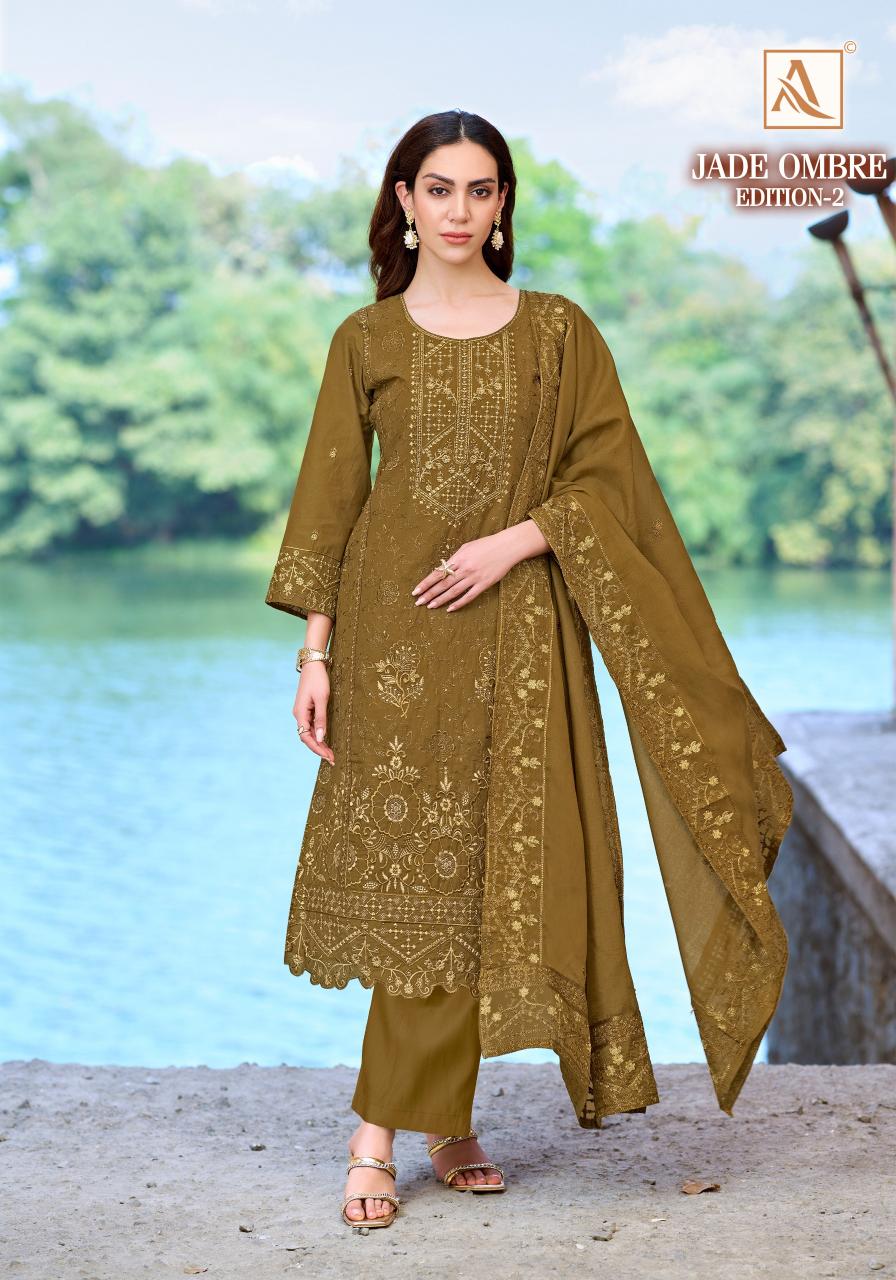 Alok Jade Ombre vol 2 catalog surat dress material market