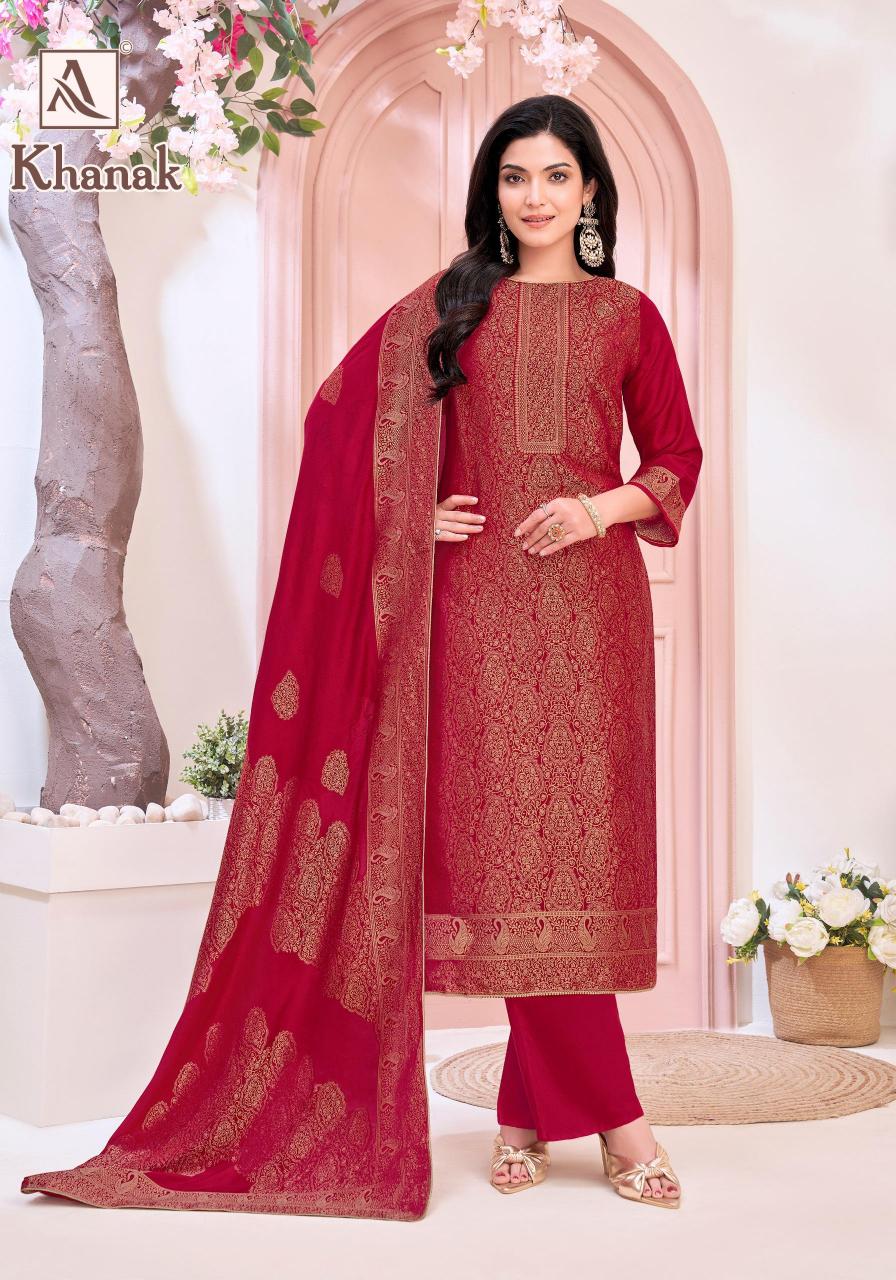 Alok Khanak catalog fashion hub surat dress material wholesale shop surat gujarat