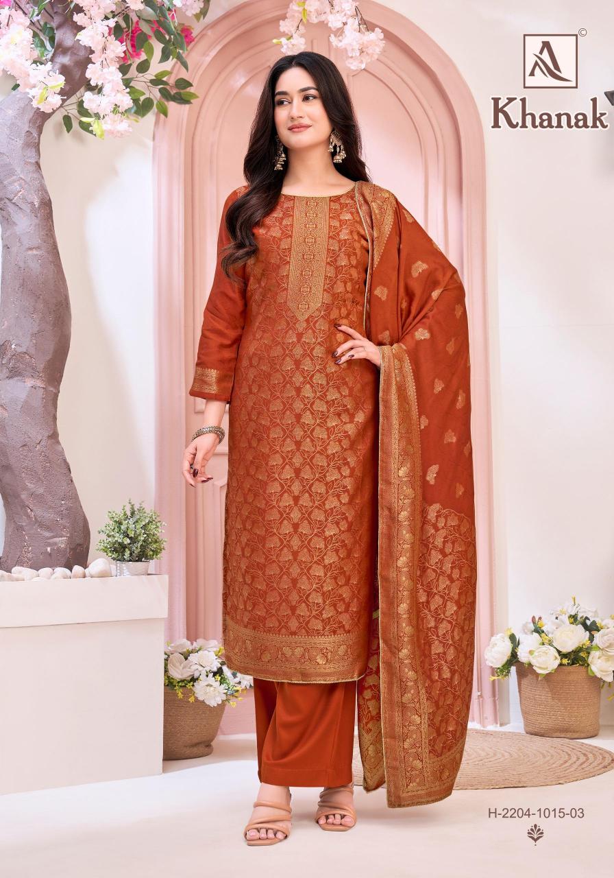 Alok Khanak catalog fashion hub surat dress material wholesale shop surat gujarat