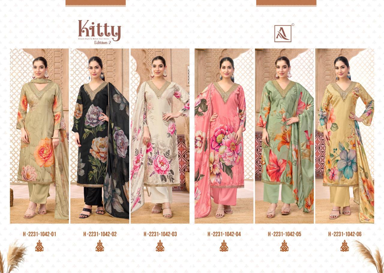Alok Kitty vol 2 catalog surat dress materials prices