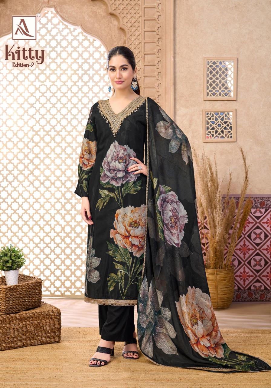 Alok Kitty vol 2 catalog surat dress materials prices