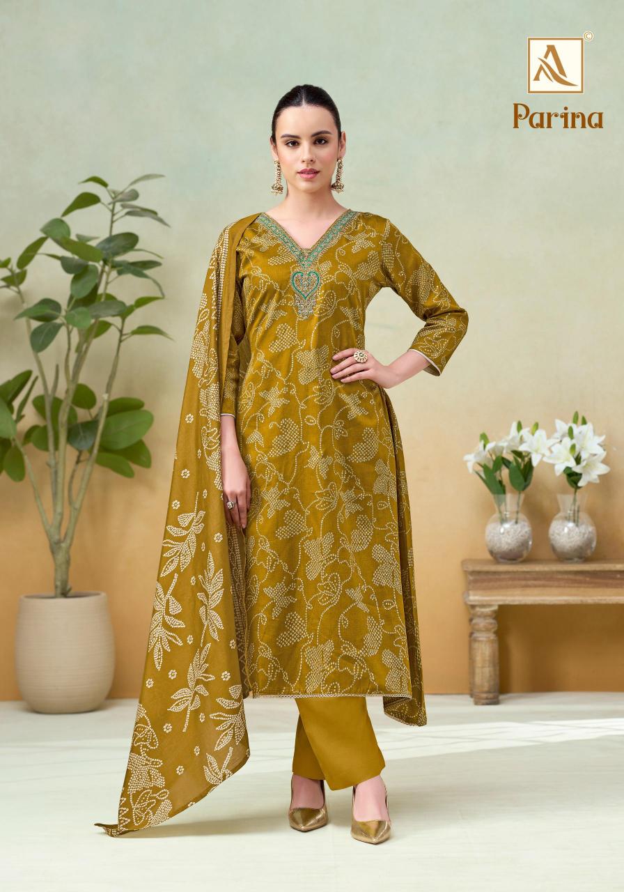 Alok Parina catalog surat fabric dress material