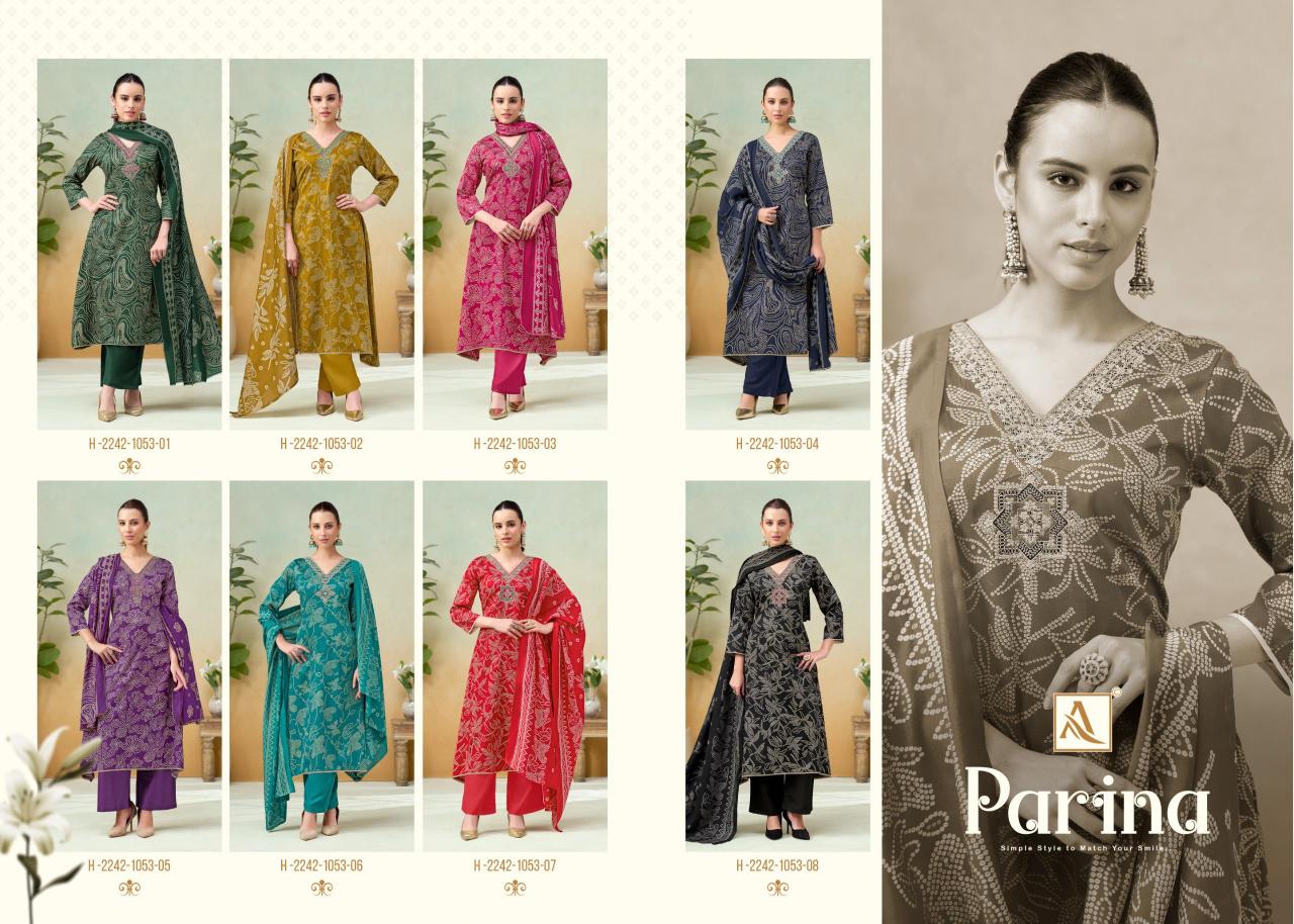 Alok Parina catalog surat fabric dress material