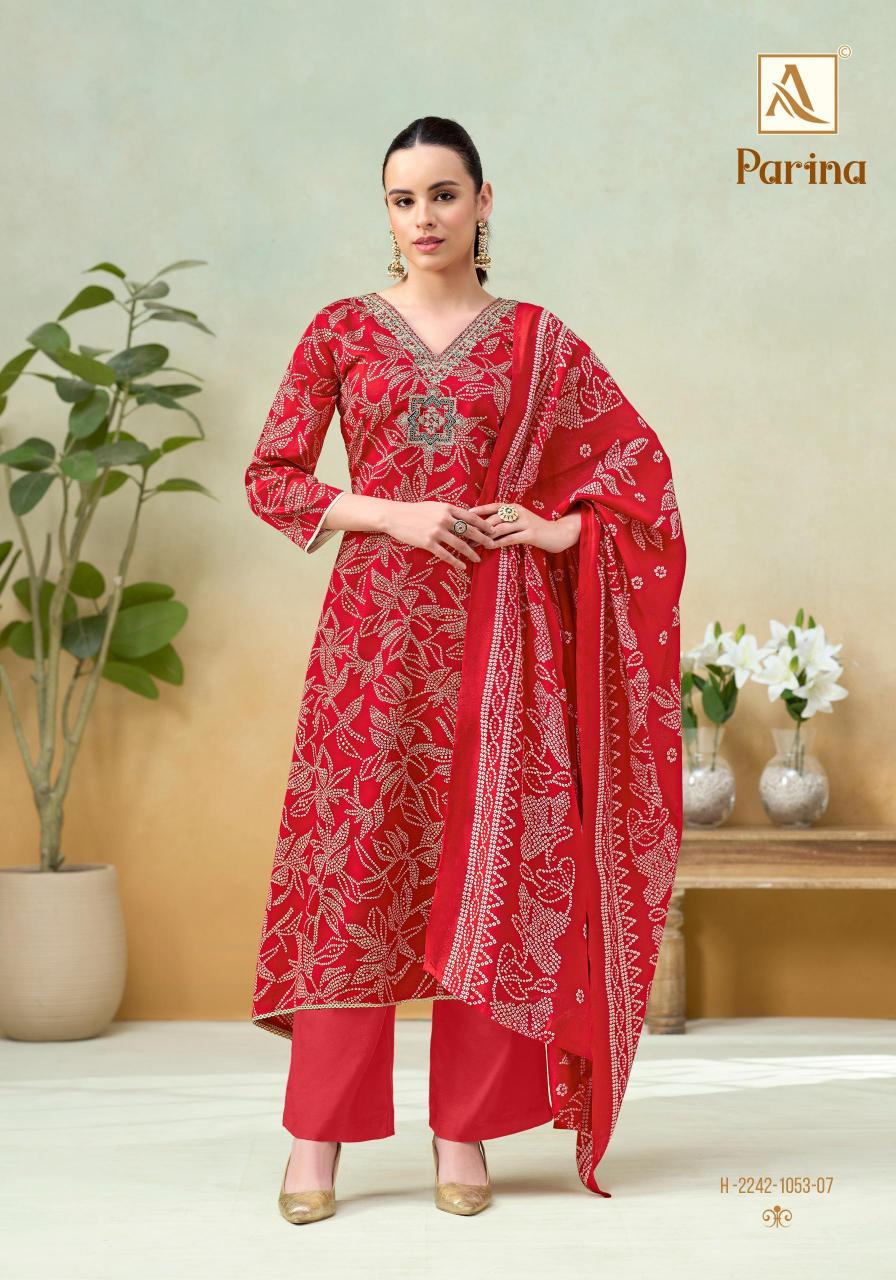 Alok Parina catalog surat fabric dress material