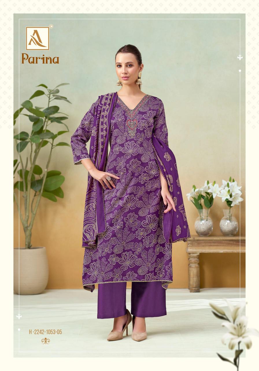 Alok Parina catalog surat fabric dress material