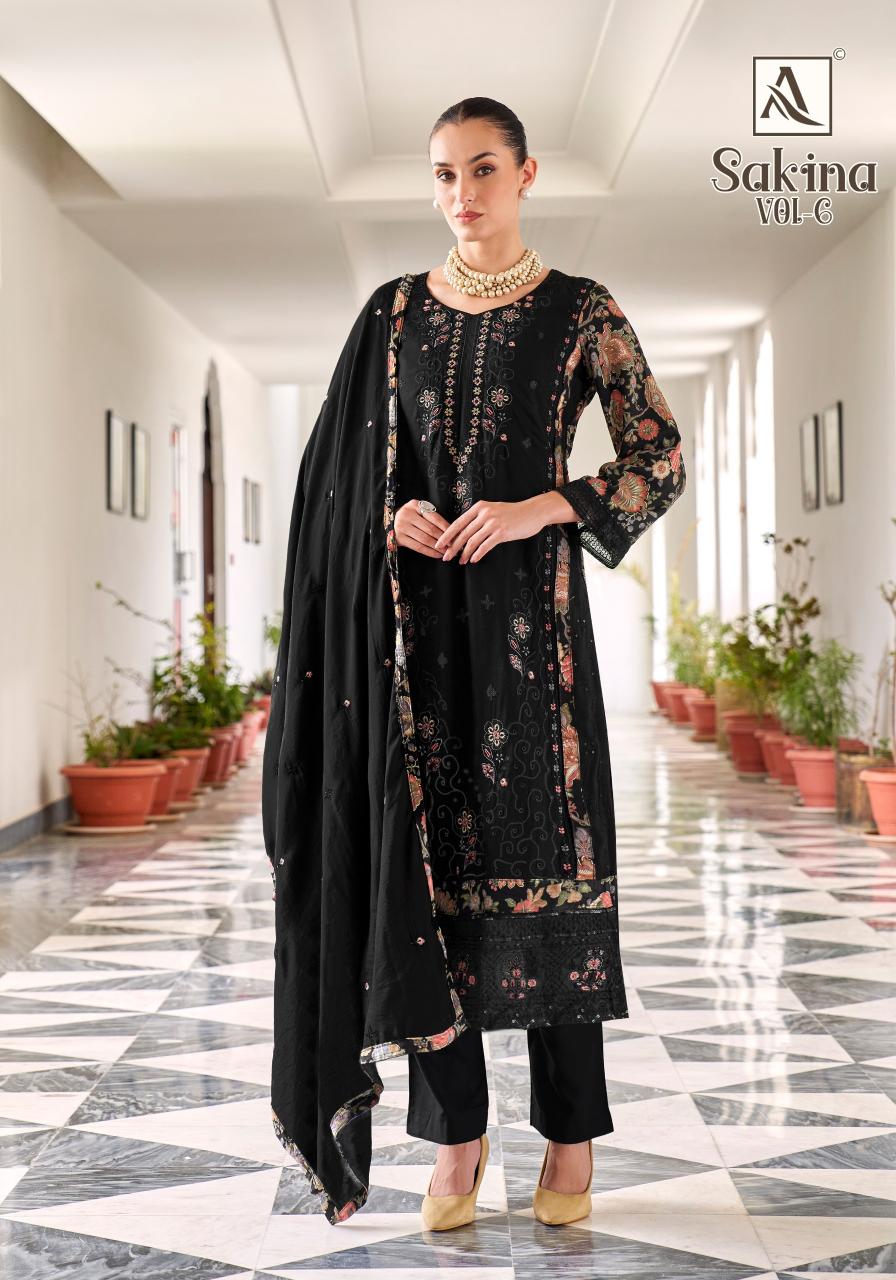 Alok Sakina Vol 6 Catalog surat dress material wholesale price