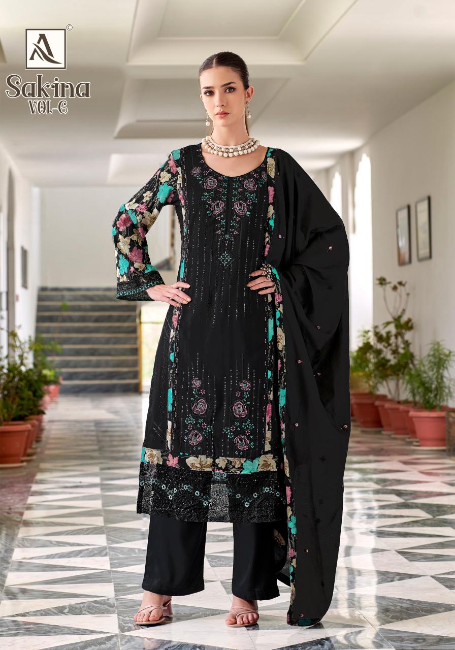 Alok Sakina Vol 6 Catalog surat dress material wholesale price