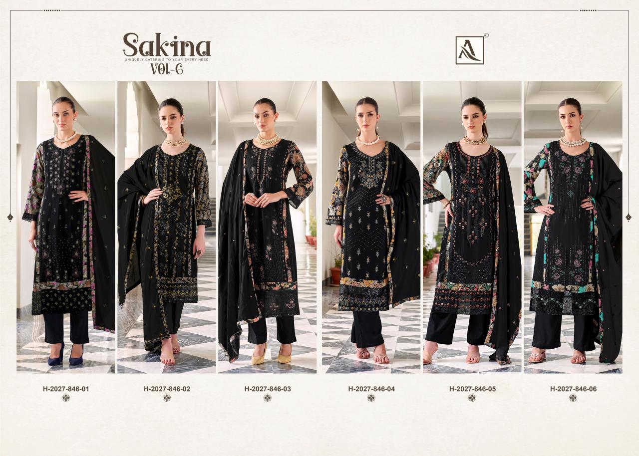 Alok Sakina Vol 6 Catalog surat dress material wholesale price