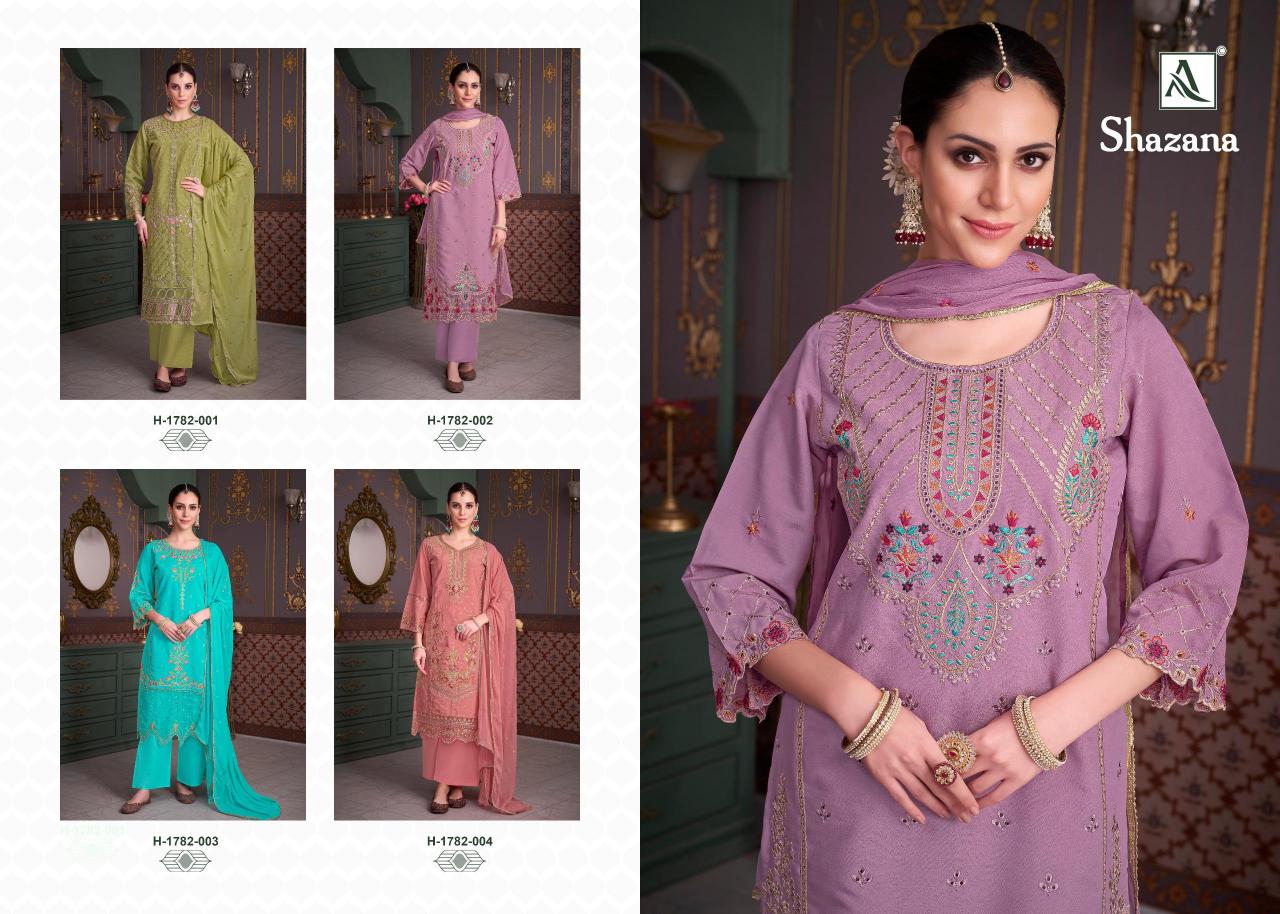 Alok Shazana catalog unstitched dress material surat