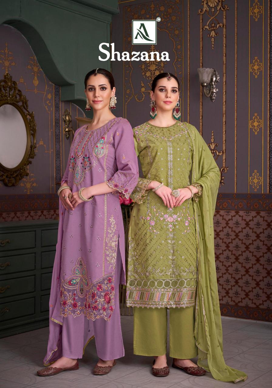 Alok Shazana catalog unstitched dress material surat