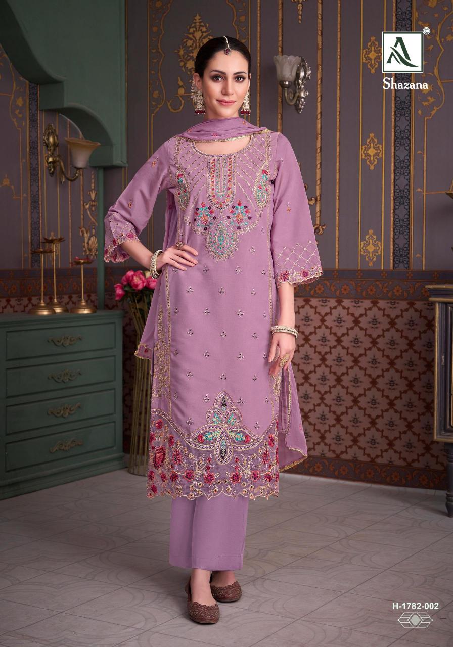 Alok Shazana catalog unstitched dress material surat