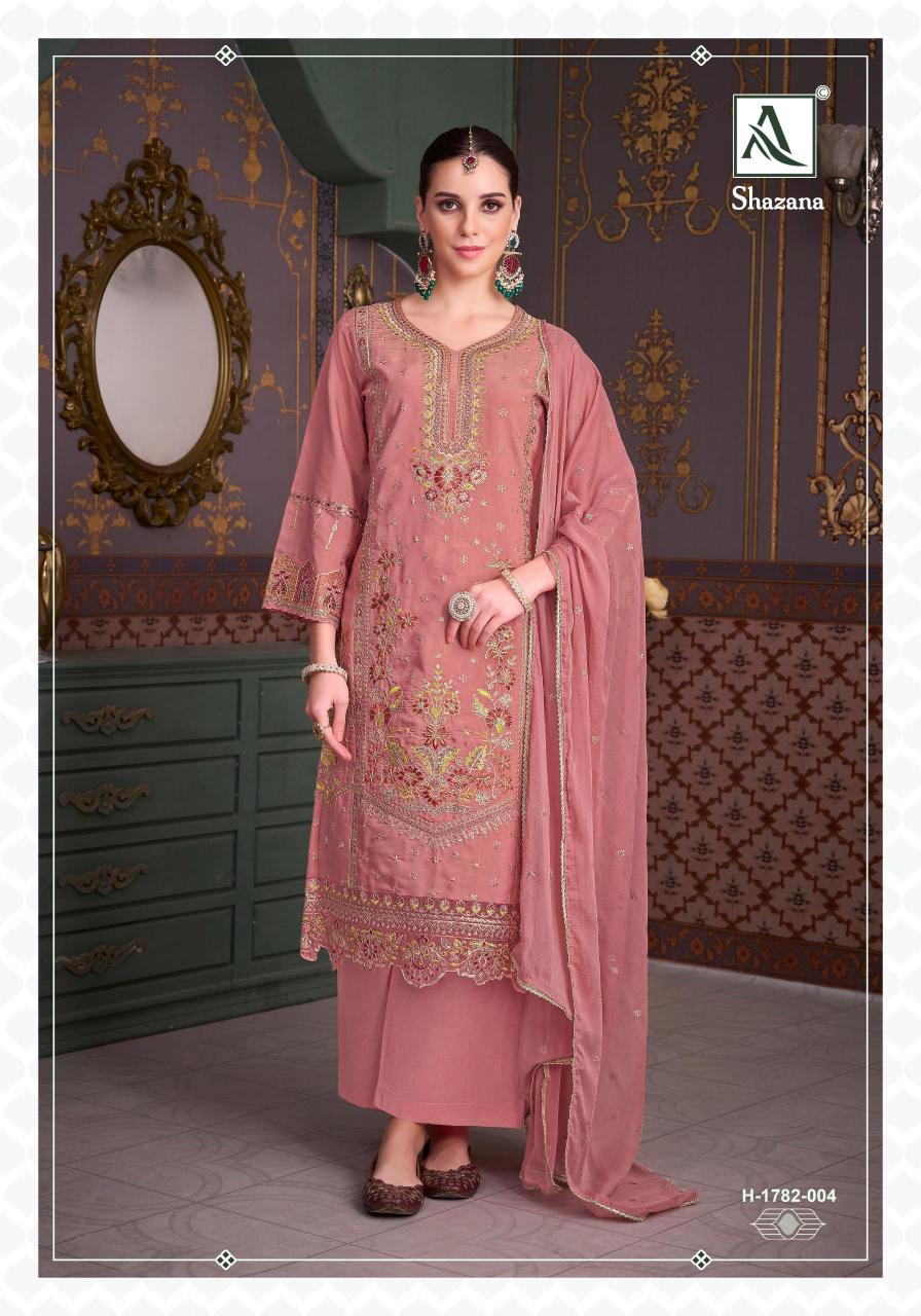 Alok Shazana catalog unstitched dress material surat