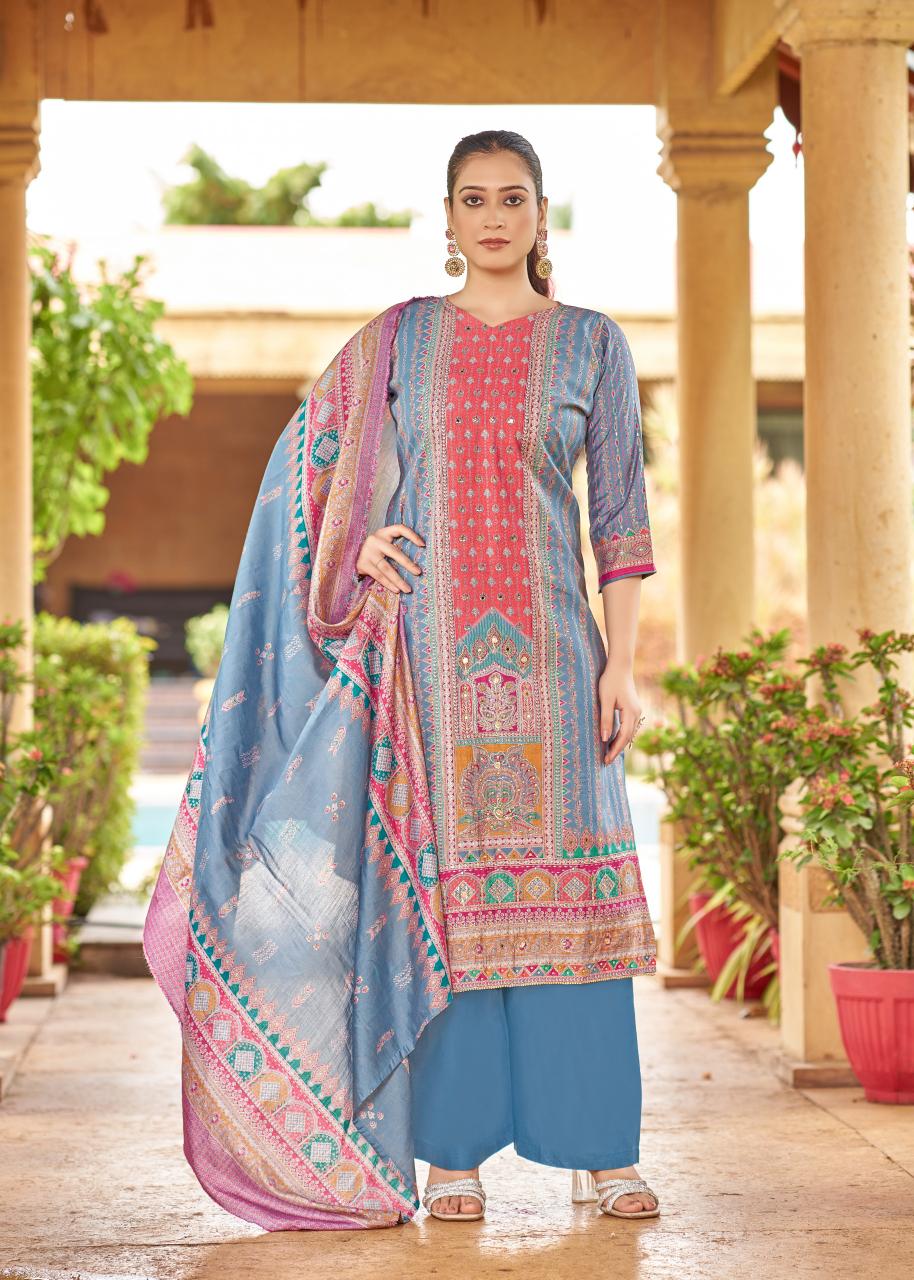 Alok Tanishq catalog unstitched dress material manufacturers in surat
