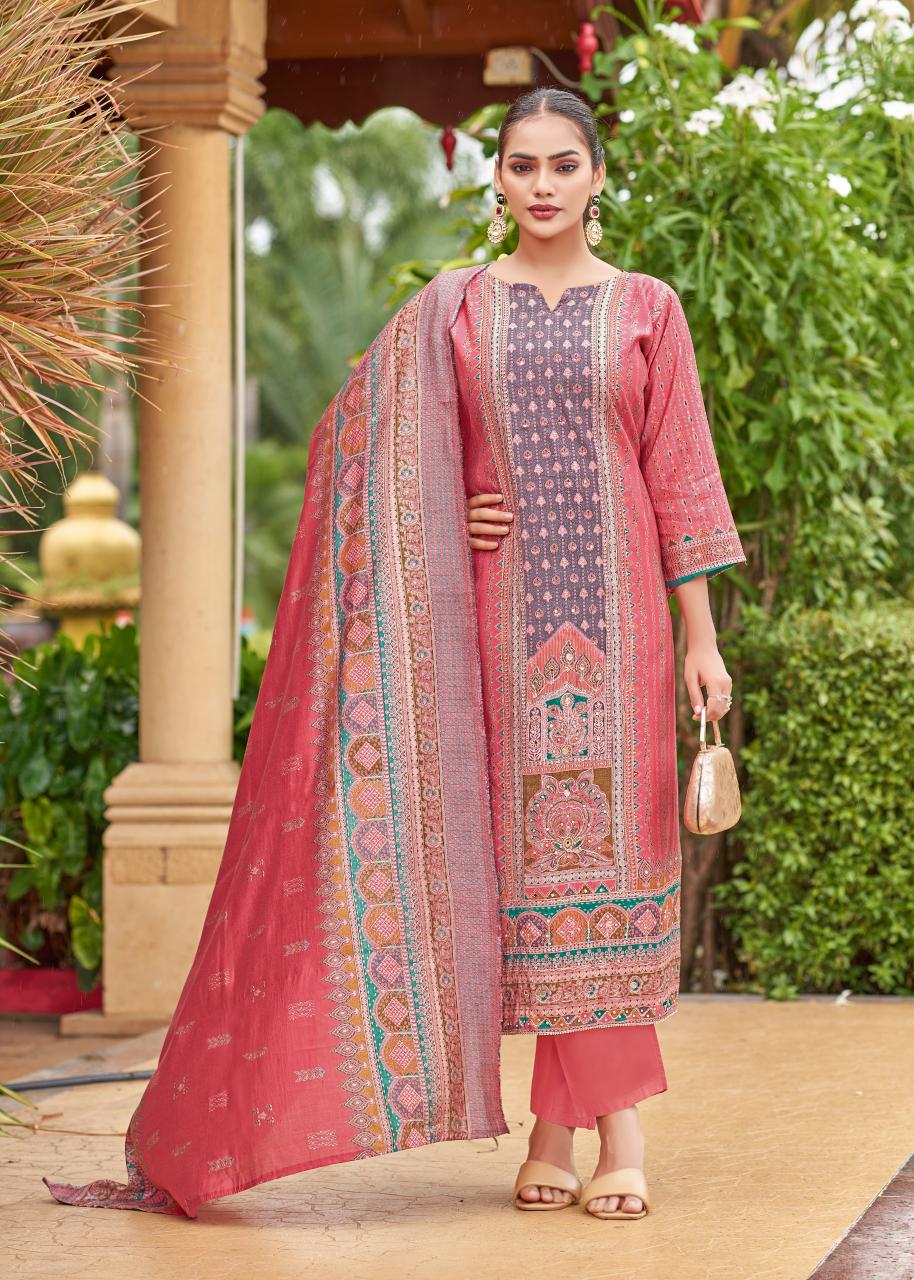 Alok Tanishq catalog unstitched dress material manufacturers in surat