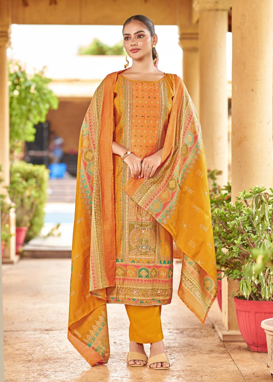 Alok Tanishq catalog unstitched dress material manufacturers in surat