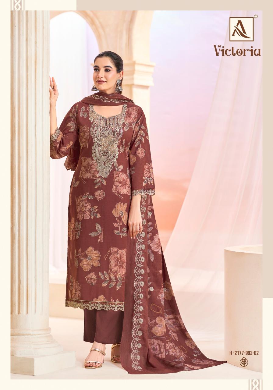 Alok Victoria catalog cheapest dress material surat