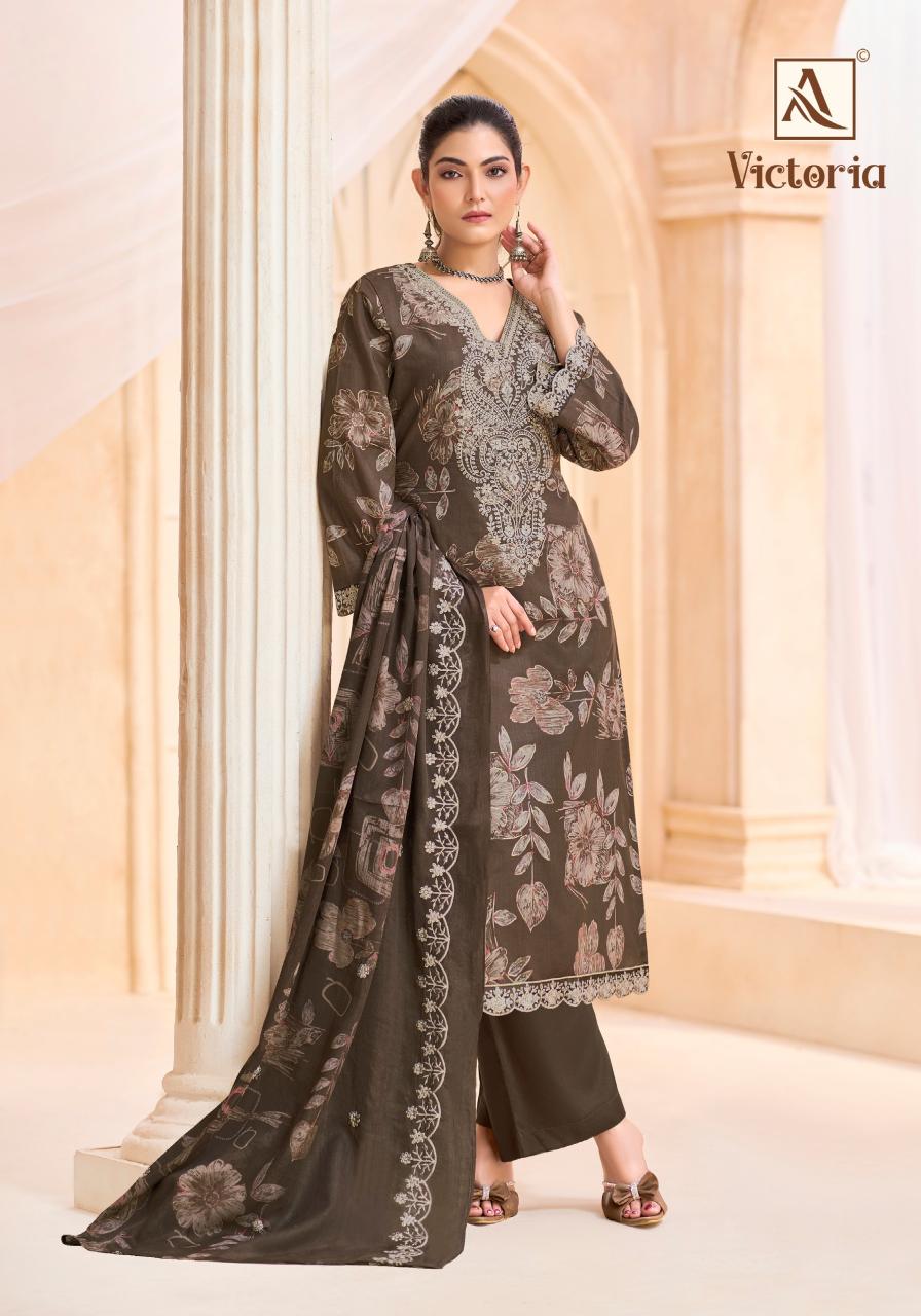 Alok Victoria catalog cheapest dress material surat