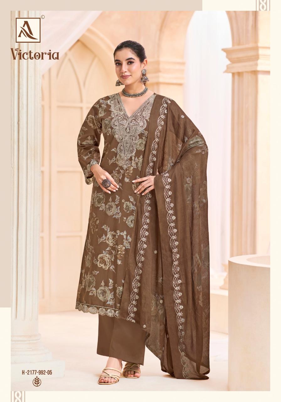 Alok Victoria catalog cheapest dress material surat