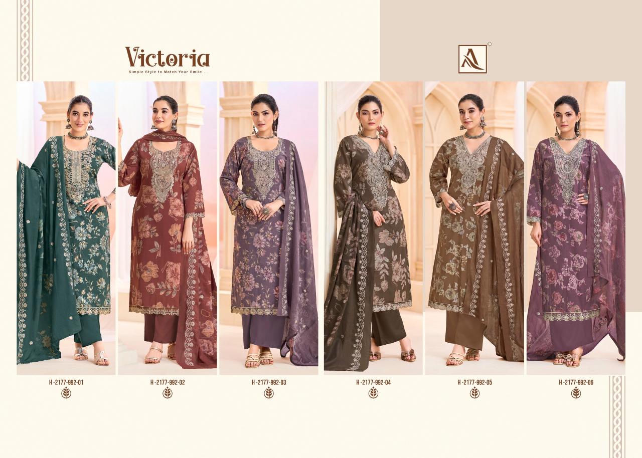Alok Victoria catalog cheapest dress material surat