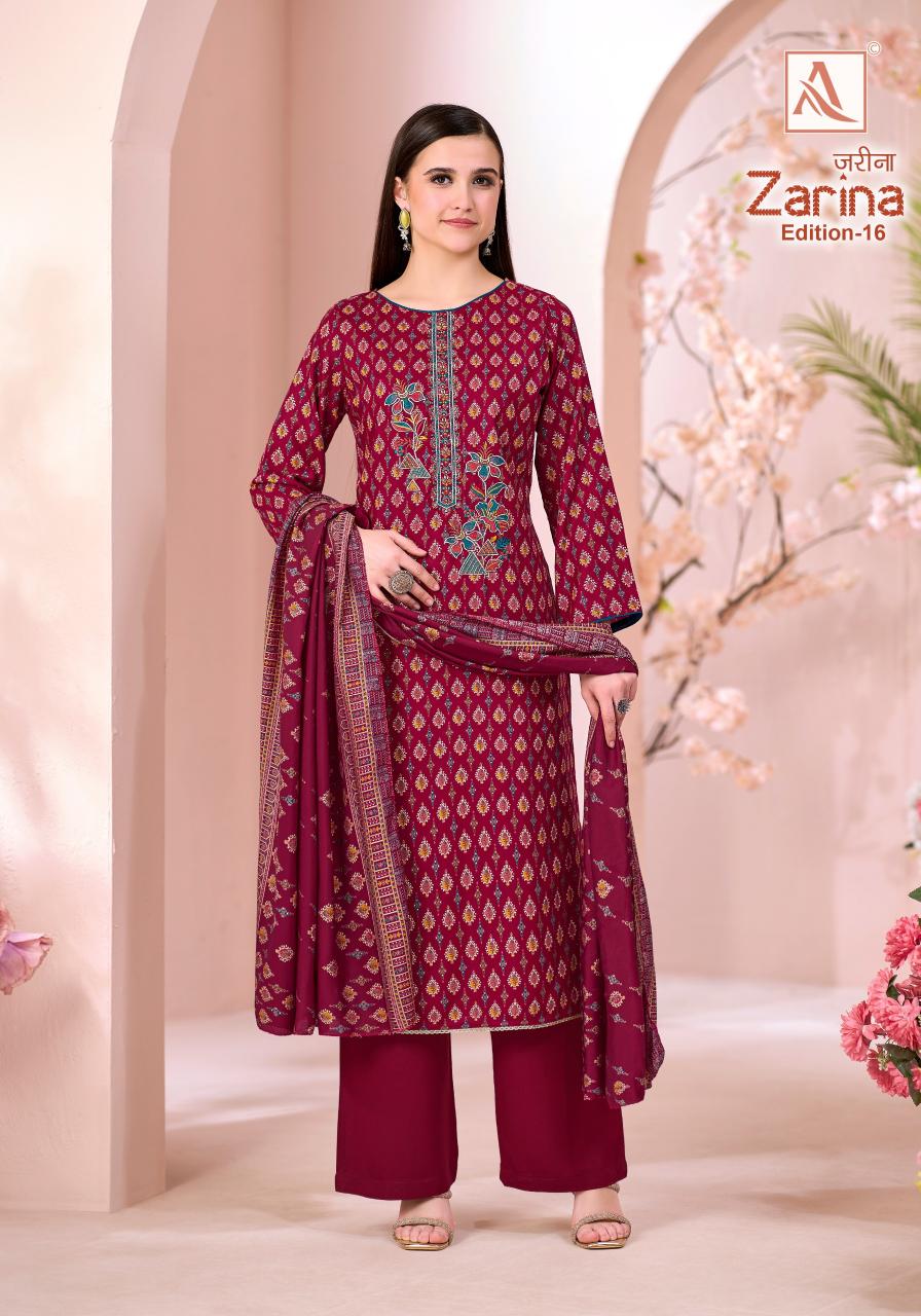 Alok Zarina vol 16 catalog best online dress materials wholesalers in surat