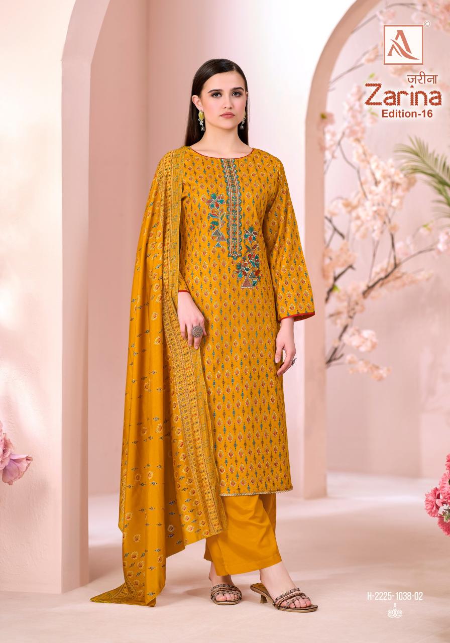 Alok Zarina vol 16 catalog best online dress materials wholesalers in surat