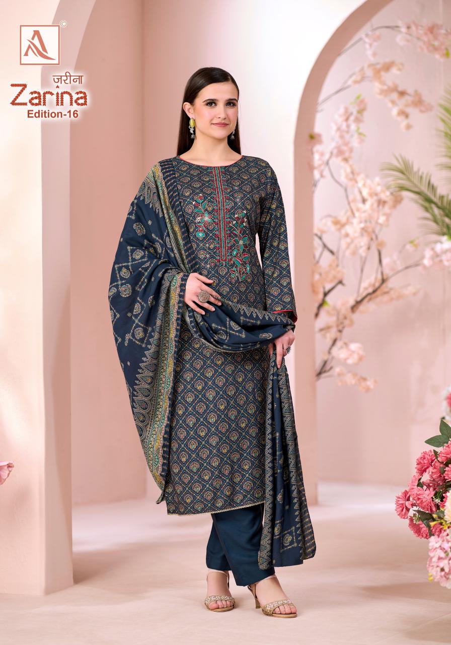 Alok Zarina vol 16 catalog best online dress materials wholesalers in surat