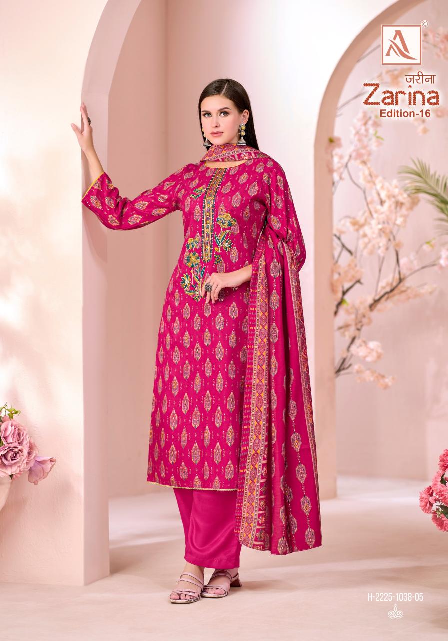 Alok Zarina vol 16 catalog best online dress materials wholesalers in surat