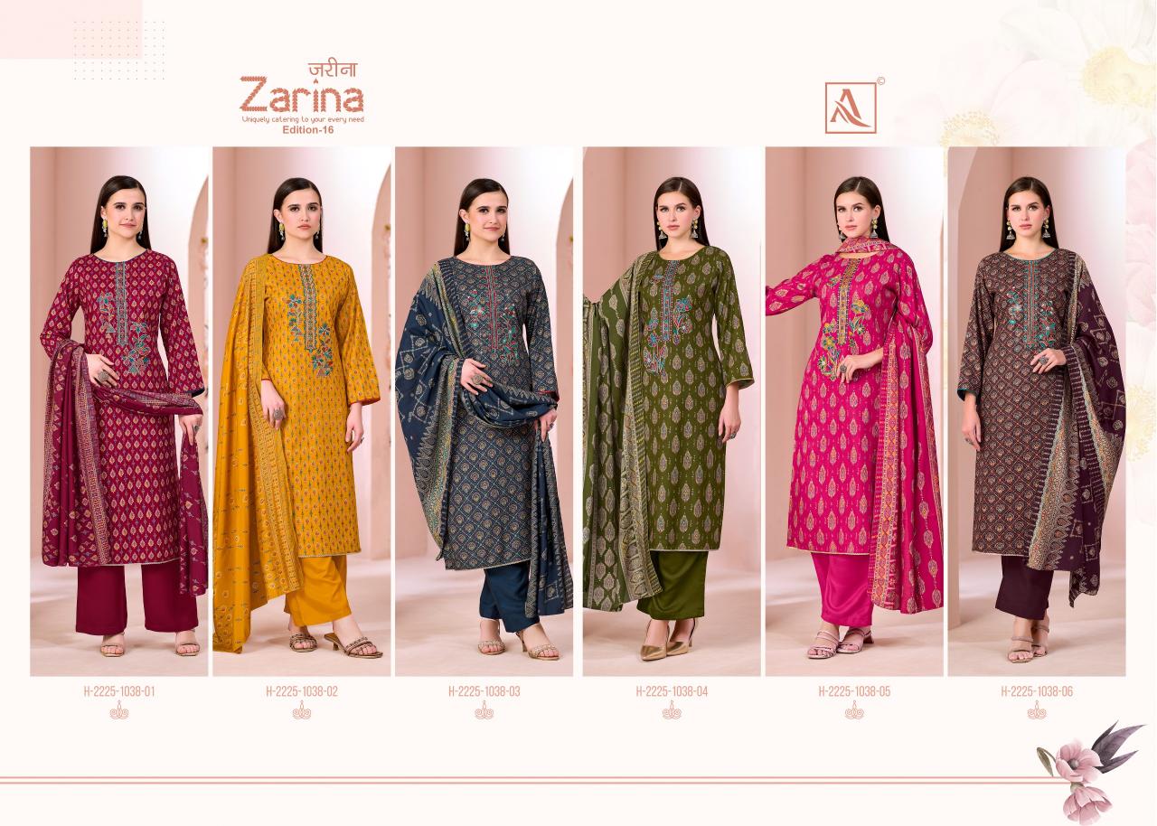 Alok Zarina vol 16 catalog best online dress materials wholesalers in surat