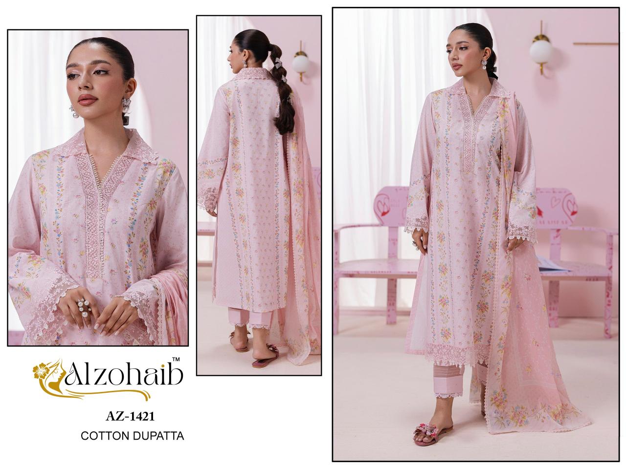 Alzohaib Itrh Vol 2 Cotton Dupatta salwar kameez wholesale online shopping
