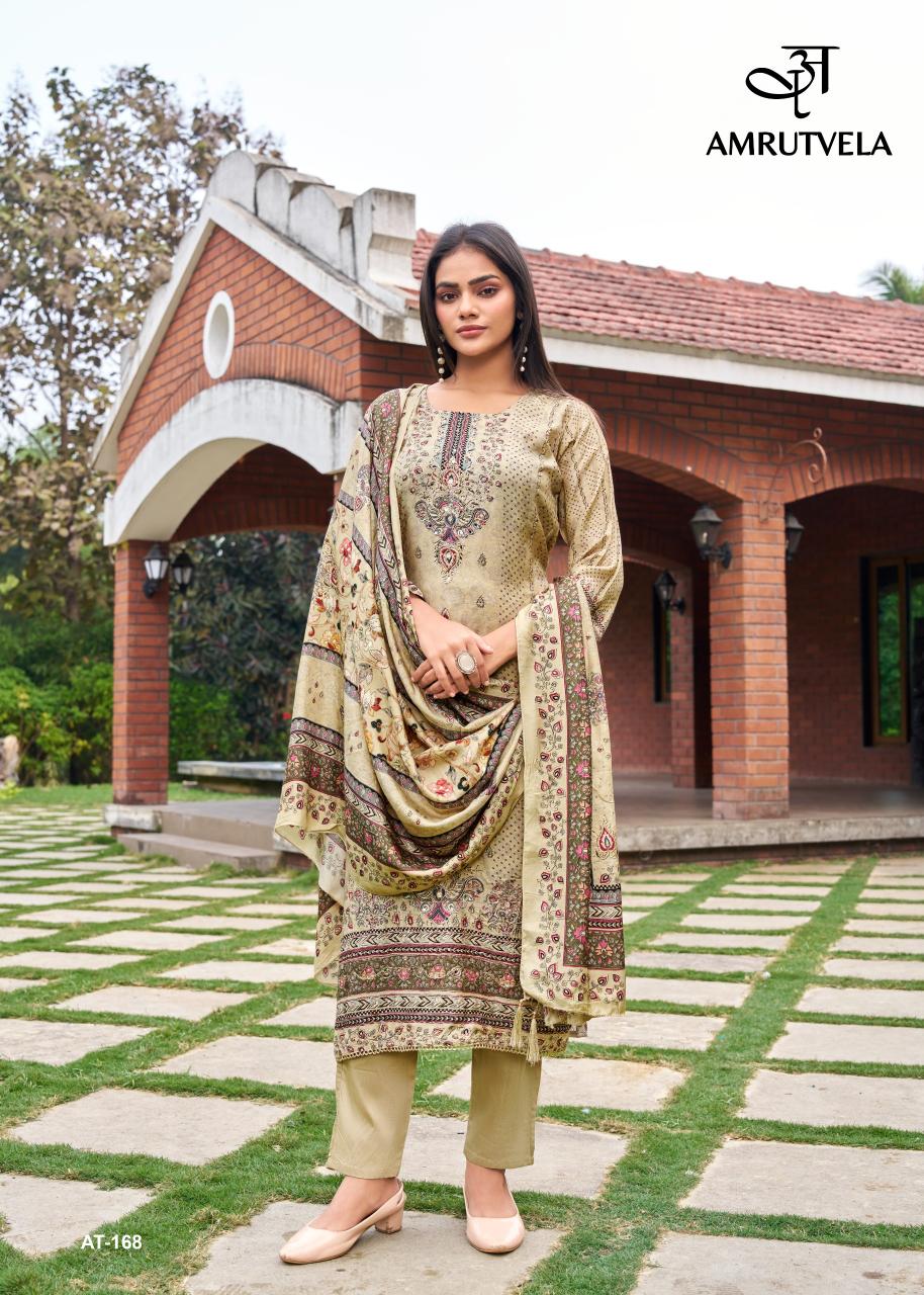 Amrutvela AT168 catalog textile infomedia pakistani suits surat