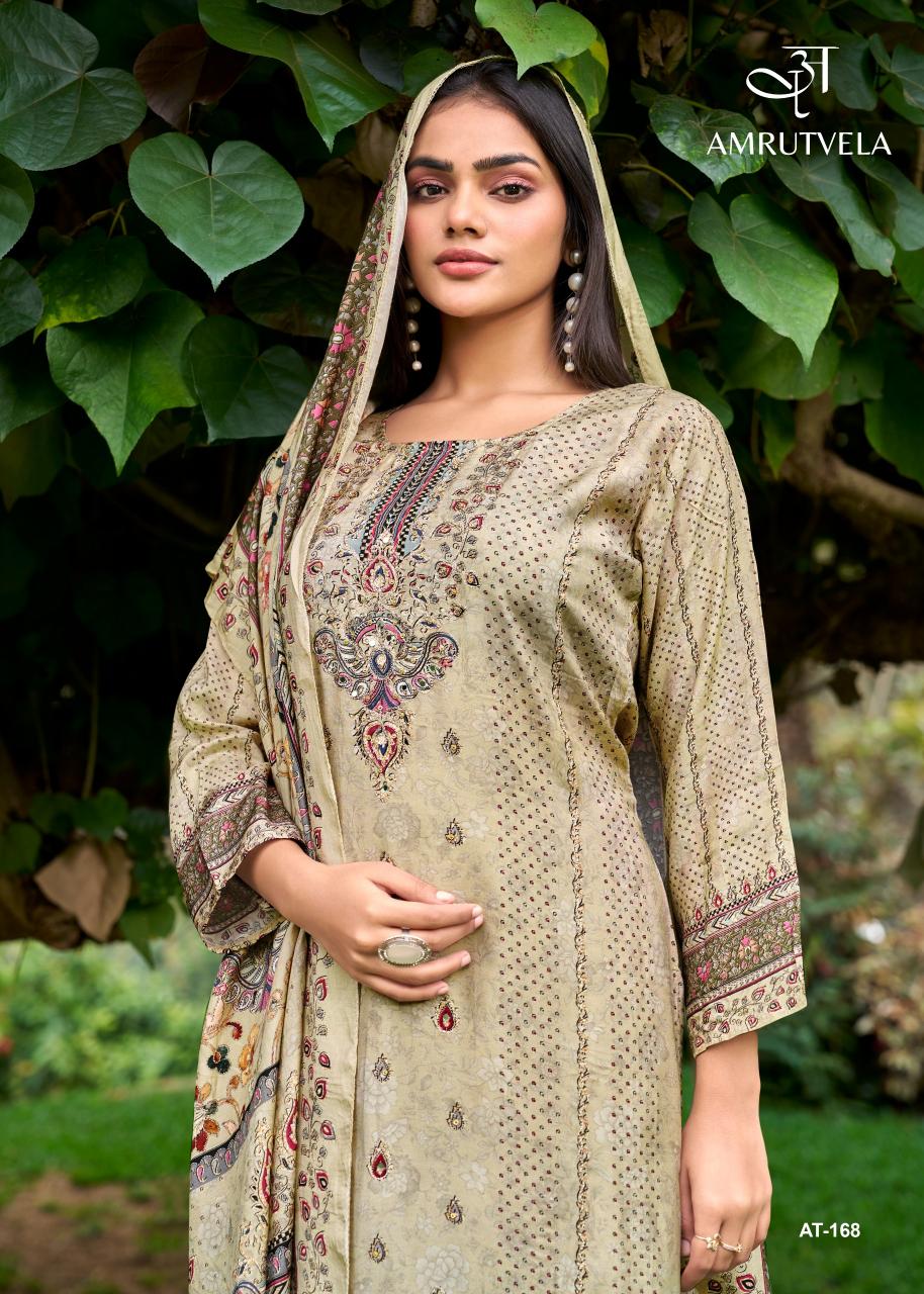 Amrutvela AT168 catalog textile infomedia pakistani suits surat