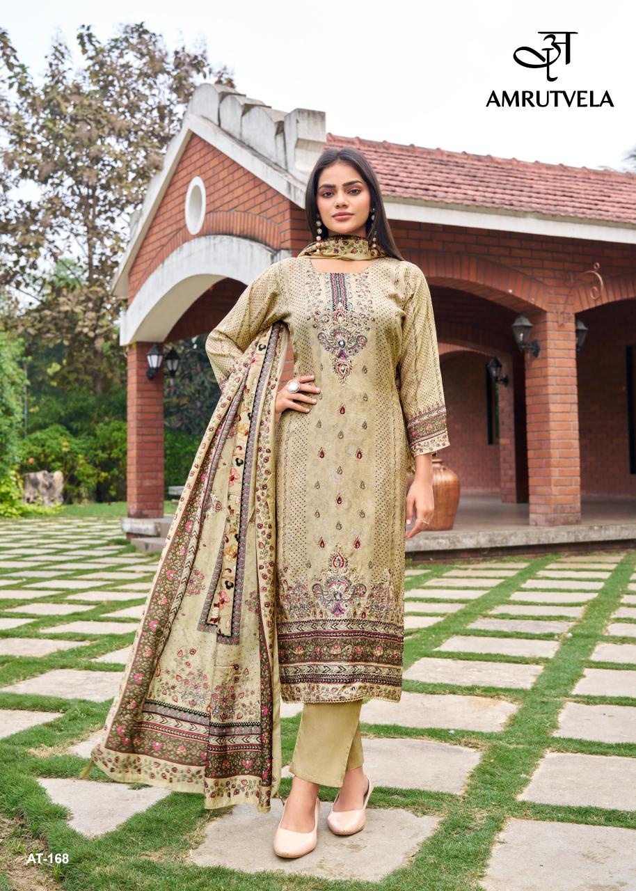 Amrutvela AT168 catalog textile infomedia pakistani suits surat