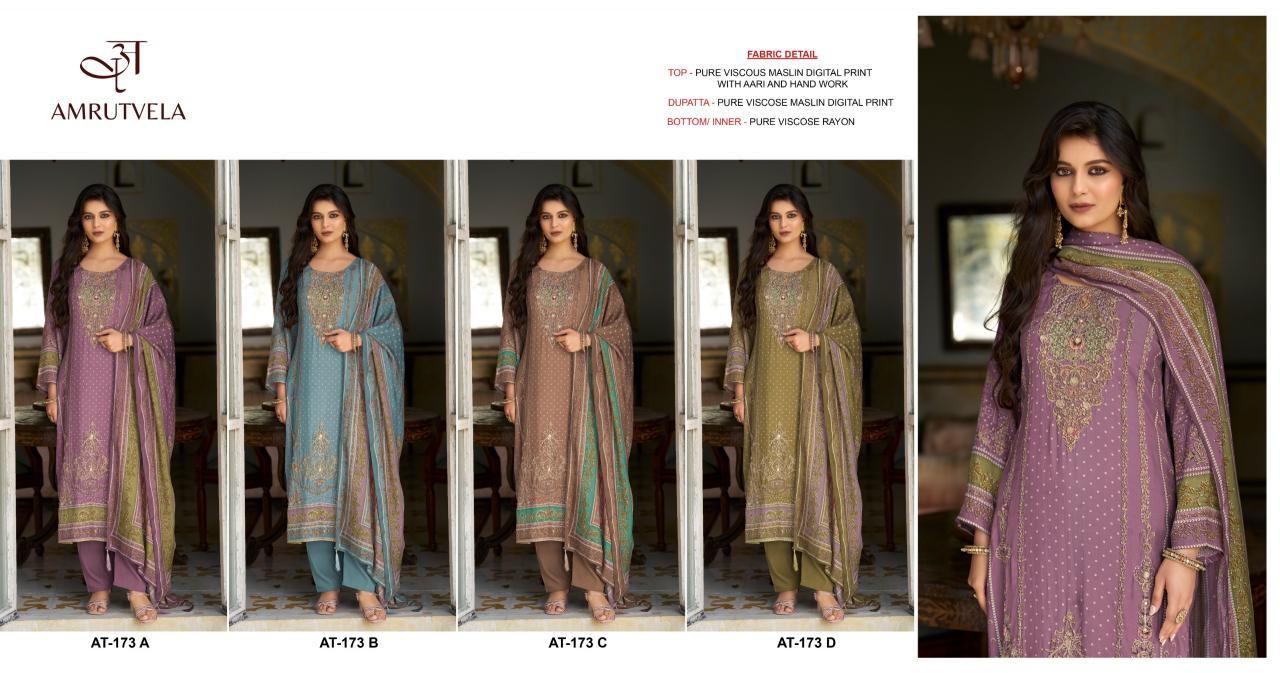 Amrutvela AT173 catalog pakistani suits wholesale in dubai
