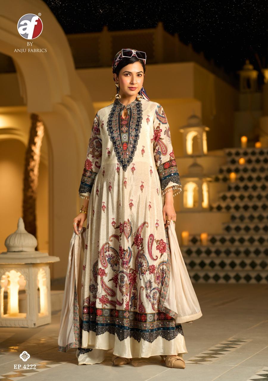 Anju Fabrics Dedaar catalog wholesalers in surat for kurtis