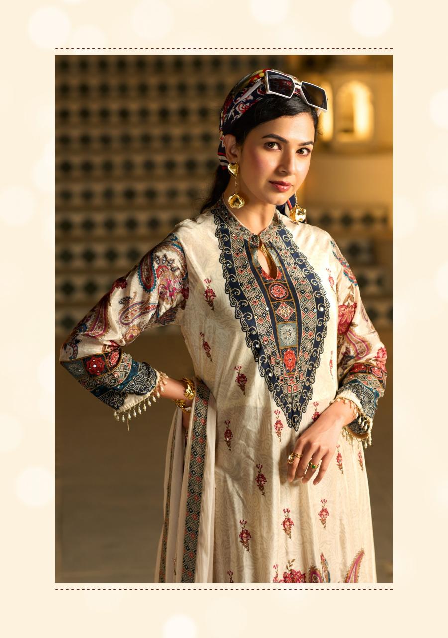 Anju Fabrics Dedaar catalog wholesalers in surat for kurtis