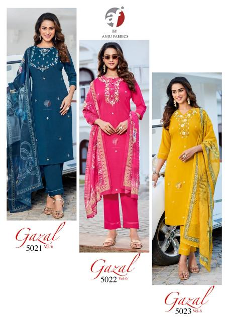 Anju Fabrics Gazal catalog ladies kurti wholesaler in ludhi