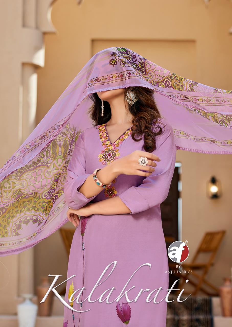 Anju Fabrics Kalakrati catalog branded kurtis b2b wholesale