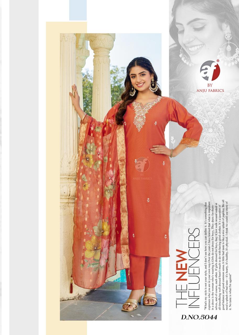 Anju Fabrics Mayra catalog branded kurtis wholesale in surat