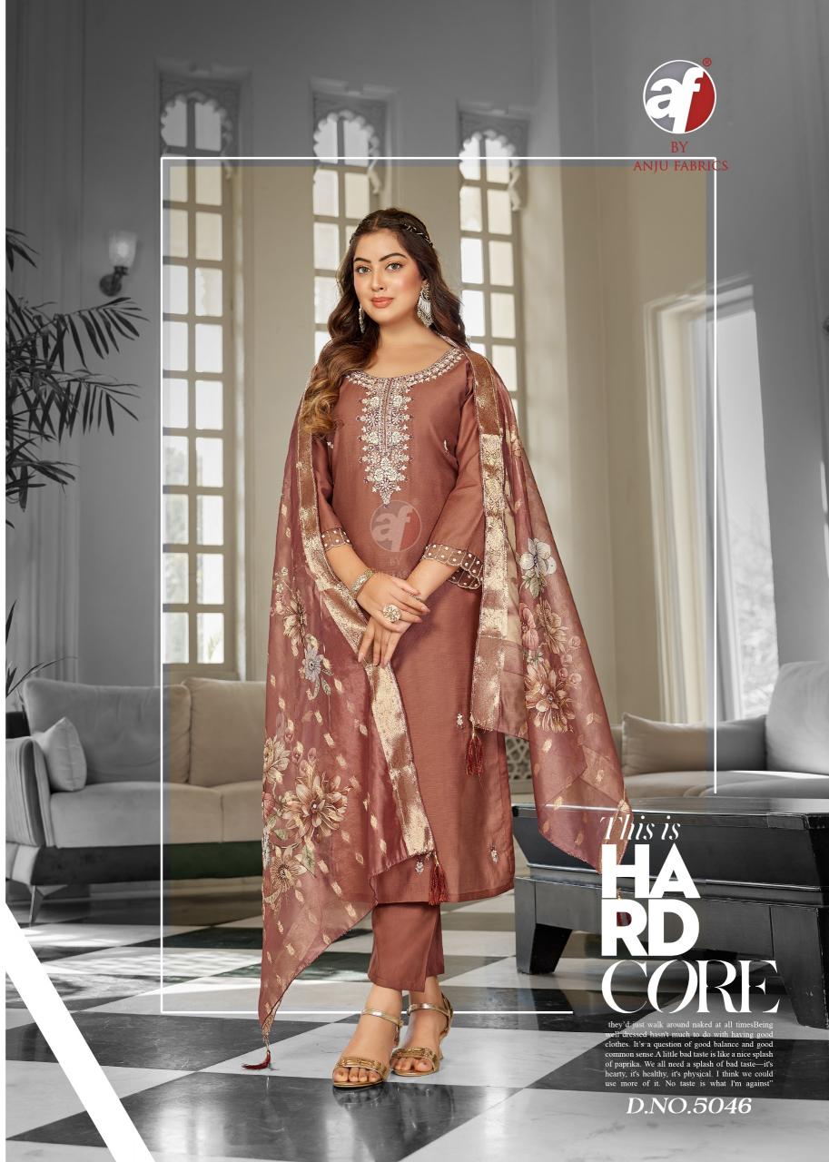 Anju Fabrics Mayra catalog branded kurtis wholesale in surat