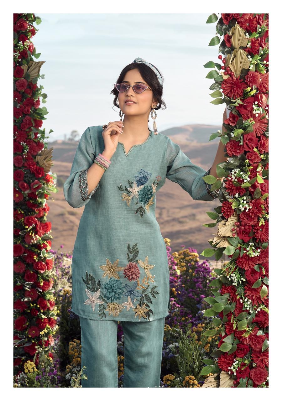 Anju Fabrics Royal peacock catalog coord set manufacturers in delhi
