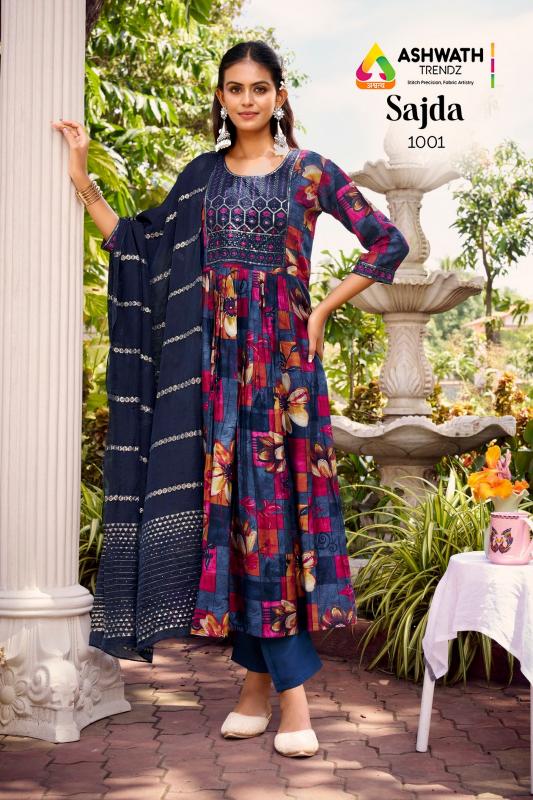 Ashwath Sajda catalog wholesale anarkali kurtis in mumbai